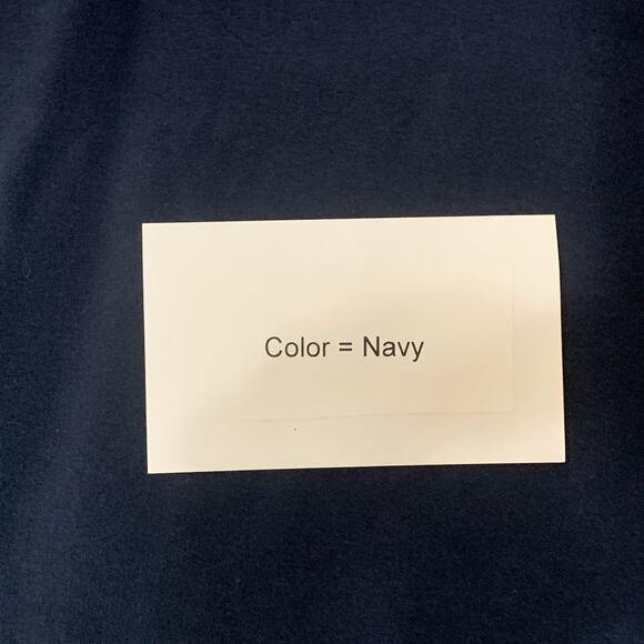 Tutu Lilli ML Womens Navy Mock Neck Relaxed Sweatshirt Top Boxy Lagenlook - Picture 9 of 9